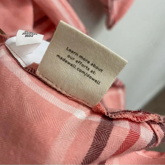 Madewell Classic Ex-Boyfriend Flannel Soft Plaid Button Up Grunge Y2K Casual - Picture 7 of 7